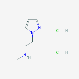 molecular formula C6H13Cl2N3 B1405731 N-Methyl-2-(1H-pyrazol-1-yl)ethanamine dihydrochloride CAS No. 1087727-45-4