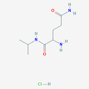 molecular formula C8H18ClN3O2 B1405734 N1-Isopropylglutamamide hydrochloride CAS No. 1869289-74-6