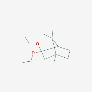 molecular formula C14H26O2 B1405742 3,3-二乙氧基-1,7,7-三甲基双环[2.2.1]庚烷 CAS No. 1785759-54-7