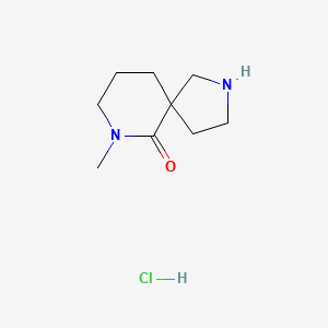 molecular formula C9H17ClN2O B1405754 7-Methyl-2,7-diazaspiro[4.5]decan-6-one hydrochloride CAS No. 1203682-44-3