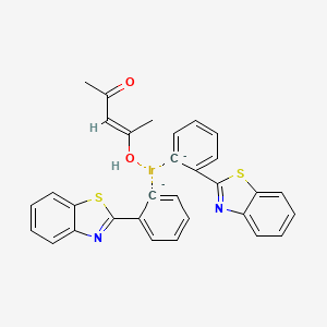 molecular formula C31H24IrN2O2S2-2 B14057549 Bis(2-phenylbenzothiazole-C2,N)(acetylacetonato)iridium(III) 