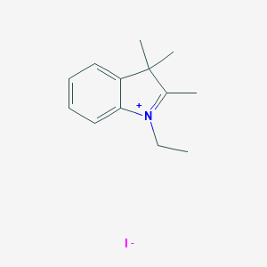 molecular formula C13H18IN B140576 3H-Indolium, 1-ethyl-2,3,3-trimethyl-, iodide CAS No. 14134-81-7