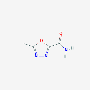 molecular formula C4H5N3O2 B14057651 5-Methyl-1,3,4-oxadiazole-2-carboxamide CAS No. 99367-45-0