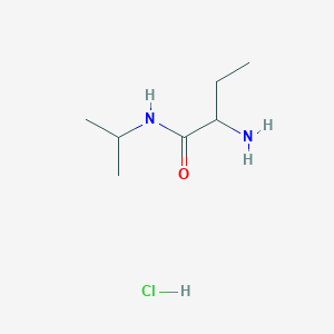 molecular formula C7H17ClN2O B1405767 2-Amino-N-isopropylbutanamide hydrochloride CAS No. 2197413-21-9