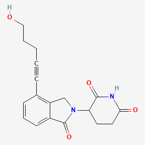 molecular formula C18H18N2O4 B14057696 Phthalimidinoglutarimide-propargyl-C2-OH 