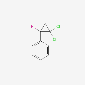 (2,2-Dichloro-1-fluorocyclopropyl)benzene