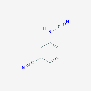 molecular formula C8H5N3 B14057730 N-(3-Cyanophenyl)cyanamide CAS No. 154496-91-0