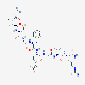 molecular formula C43H63N13O11 B140578 Locustatachykinin I CAS No. 126985-97-5