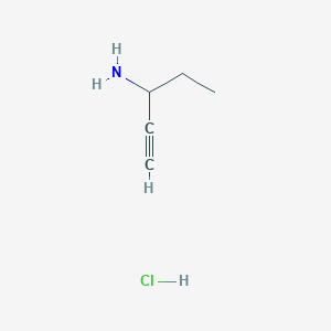 Pent-1-yn-3-amine hydrochloride