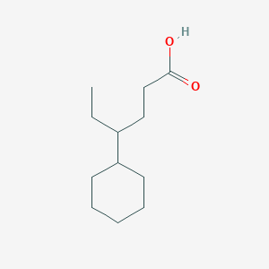 molecular formula C12H22O2 B14057819 4-Cyclohexylhexanoic acid CAS No. 6293-41-0