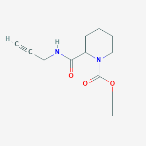 molecular formula C14H22N2O3 B1405789 tert-Butyl 2-[(prop-2-yn-1-ylamino)carbonyl]piperidine-1-carboxylate CAS No. 1437385-04-0