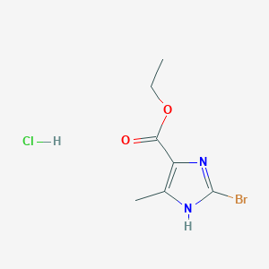 ethyl 2-bromo-4-methyl-1H-imidazole-5-carboxylate hydrochloride