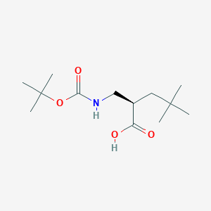 (2R)-2-{[(Tert-butoxycarbonyl)amino]methyl}-4,4-dimethylpentanoic acid