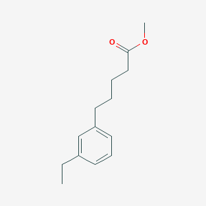 molecular formula C14H20O2 B14057962 Methyl 5-(3-ethylphenyl)pentanoate 