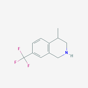 molecular formula C11H12F3N B1405802 4-Methyl-7-(trifluoromethyl)-1,2,3,4-tetrahydroisoquinoline CAS No. 1425334-96-8