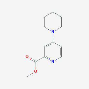 molecular formula C12H16N2O2 B1405803 Methyl 4-Piperidin-1-ylpyridine-2-carboxylate CAS No. 1355334-43-8