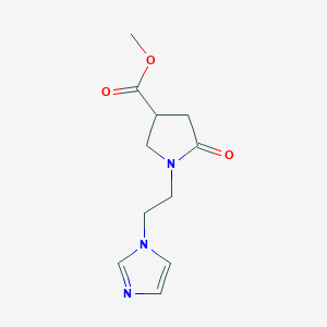 Methyl 1-[2-(1H-Imidazol-1-yl)ethyl]-5-oxopyrrolidine-3-carboxylate