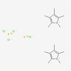 molecular formula C20H30Cl4Ir2 B1405809 (Pentamethylcyclopentadienyl)iridium dichloride dimer CAS No. 12354-84-6