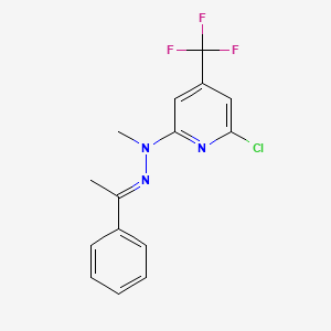 N-(6-Chloro-4-trifluoromethyl-pyridin-2-yl)-N-methyl-N'-[1-phenyl-eth-(E)-ylidene]-hydrazine