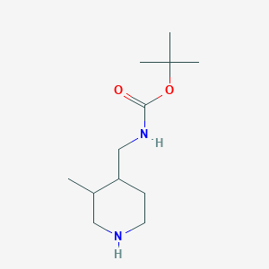 molecular formula C12H24N2O2 B1405818 Tert-butyl ((3-methylpiperidin-4-yl)methyl)carbamate CAS No. 1602995-90-3