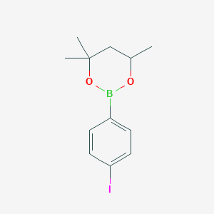 2-(4-Iodophenyl)-4,4,6-trimethyl-1,3,2-dioxaborinane