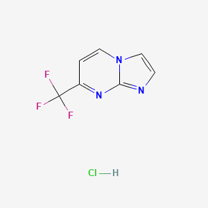 molecular formula C7H5ClF3N3 B1405827 7-(Trifluoromethyl)imidazo[1,2-a]pyrimidine hydrochloride CAS No. 1417568-18-3