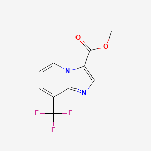 molecular formula C10H7F3N2O2 B1405829 Methyl 8-(trifluoromethyl)imidazo[1,2-a]pyridine-3-carboxylate CAS No. 1206983-53-0