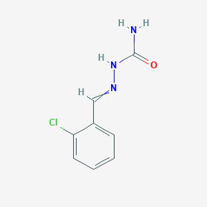 molecular formula C8H8ClN3O B14058293 Hydrazinecarboxamide, 2-[(2-chlorophenyl)methylene]- CAS No. 5315-85-5
