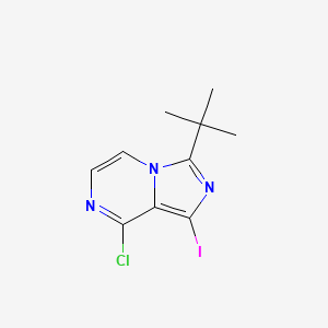 molecular formula C10H11ClIN3 B1405830 3-(Tert-butyl)-8-chloro-1-iodoimidazo[1,5-a]pyrazine CAS No. 1211524-21-8