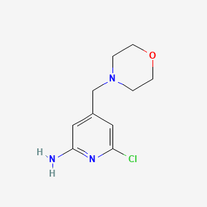 6-Chloro-4-(morpholinomethyl)pyridin-2-amine