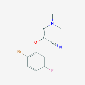 2-(2-Bromo-5-fluorophenoxy)-3-(dimethylamino)prop-2-enenitrile