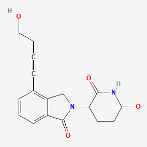 molecular formula C17H16N2O4 B14058381 Phthalimidinoglutarimide-propargyl-C1-OH 