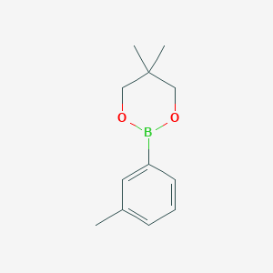 molecular formula C12H17BO2 B1405840 5,5-Dimethyl-2-(3-methylphenyl)-1,3,2-dioxaborinane CAS No. 223799-24-4