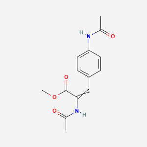 molecular formula C14H16N2O4 B1405842 methyl 2-acetamido-3-(4-acetamidophenyl)prop-2-enoate CAS No. 1622059-68-0