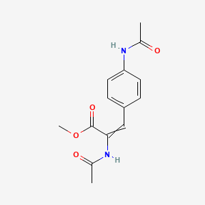 Methyl-2-acetamido-3-(4-acetamidophenyl)prop-2-enoate