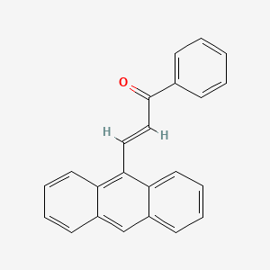 molecular formula C23H16O B14058462 (E)-3-(anthracen-9-yl)-1-phenylprop-2-en-1-one CAS No. 53744-36-8