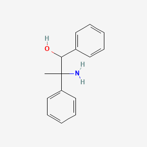 molecular formula C15H17NO B14058480 2-Amino-1,2-diphenylpropan-1-ol 