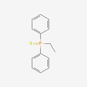 molecular formula C14H15PS B14058510 Ethyldiphenylphosphine sulfide CAS No. 1017-98-7