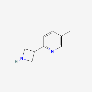 molecular formula C9H12N2 B1405852 2-(Azetidin-3-yl)-5-methylpyridine CAS No. 1260868-49-2
