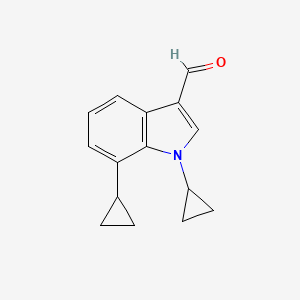 1,7-dicyclopropyl-1H-indole-3-carbaldehyde