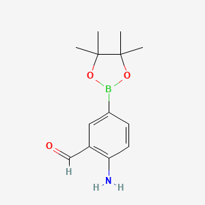 2-Amino-5-(4,4,5,5-tetramethyl-1,3,2-dioxaborolan-2-yl)benzaldehyde