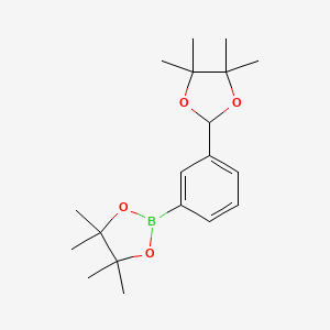 4,4,5,5-Tetramethyl-2-[3-(4,4,5,5-tetramethyl-1,3-dioxolan-2-yl)phenyl]-1,3,2-dioxaborolane