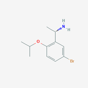 (1S)-1-[5-bromo-2-(propan-2-yloxy)phenyl]ethan-1-amine