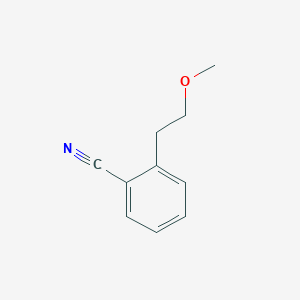 molecular formula C10H11NO B14058632 2-(2-Methoxyethyl)benzonitrile 