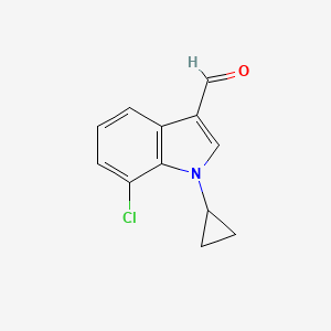 7-chloro-1-cyclopropyl-1H-indole-3-carbaldehyde