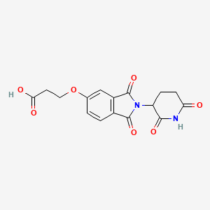molecular formula C16H14N2O7 B14058711 Thalidomide-5'-O-C2-acid 