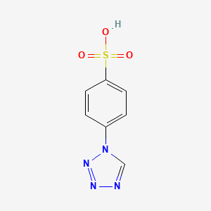 molecular formula C7H6N4O3S B14058712 4-(1H-tetrazol-1-yl)benzenesulfonic acid 