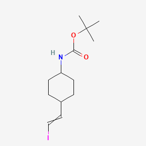 molecular formula C13H22INO2 B1405875 tert-Butyl (1r,4r)-4-((Z)-2-iodovinyl)-cyclohexylcarbamate CAS No. 1452485-43-6