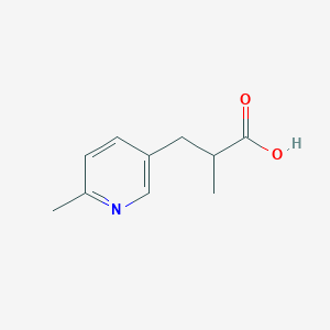 molecular formula C10H13NO2 B1405880 2-Methyl-3-(6-methylpyridin-3-yl)propanoic acid CAS No. 1506117-11-8