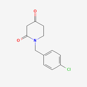 molecular formula C12H12ClNO2 B1405886 1-(4-Chlorobenzyl)piperidine-2,4-dione CAS No. 1279723-89-5